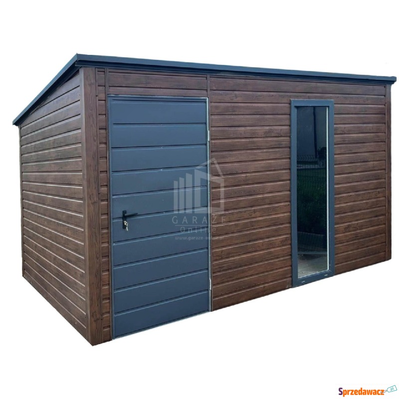 Schowek Domek Ogrodowy 3,5x2,5m drzwi Okno Dr... - Altany, domki, namioty - Lubin