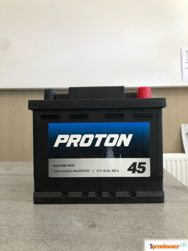 Akumulator 45Ah 350A Proton  EN prawy plus - Akumulatory - Augustów