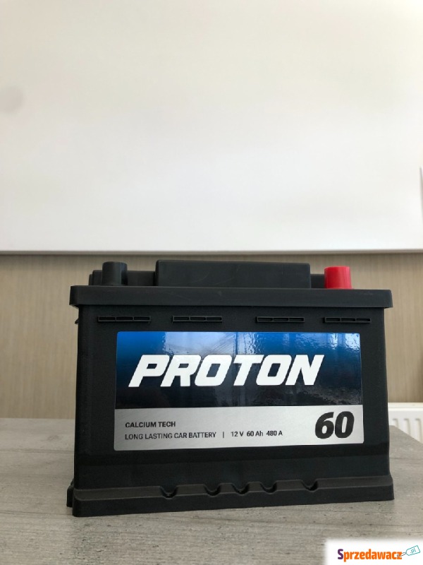 Akumulator Proton 60Ah 480A EN prawy plus niski - Akumulatory - Augustów