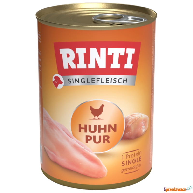RINTI Singlefleisch, 1 x 400 g - Kurczak - Karmy dla psów - Olsztyn