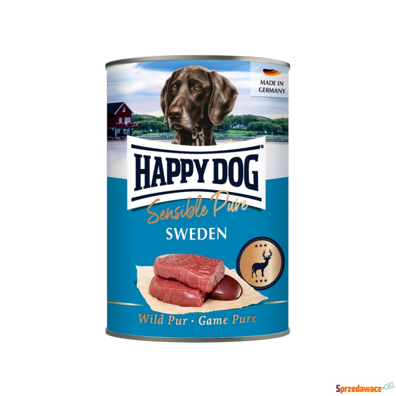 Happy Dog Sensible Pure 6 x 400 g - Sweden (Wild... - Karmy dla psów - Warszawa