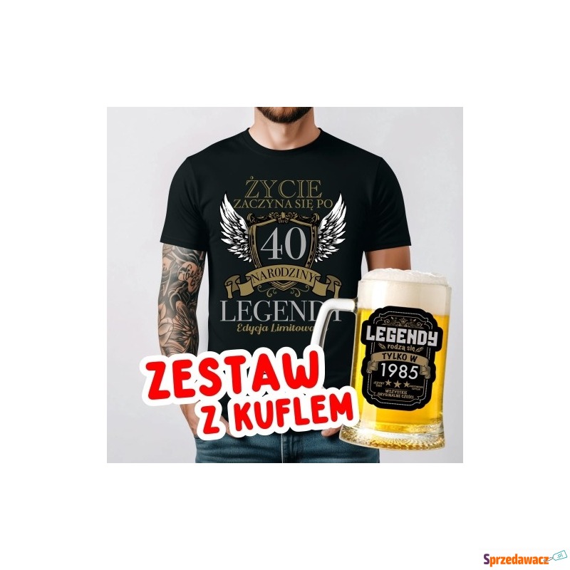 Koszulka na 40 URODZINY - ZESTAW...
