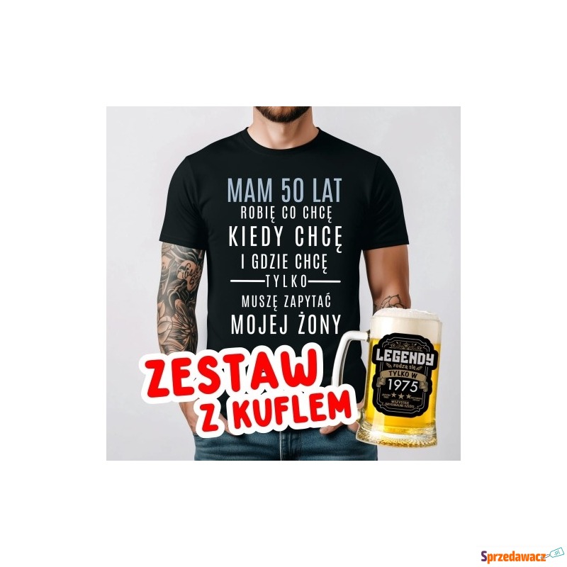 Koszulka na 50 URODZINY - ZESTAW...
