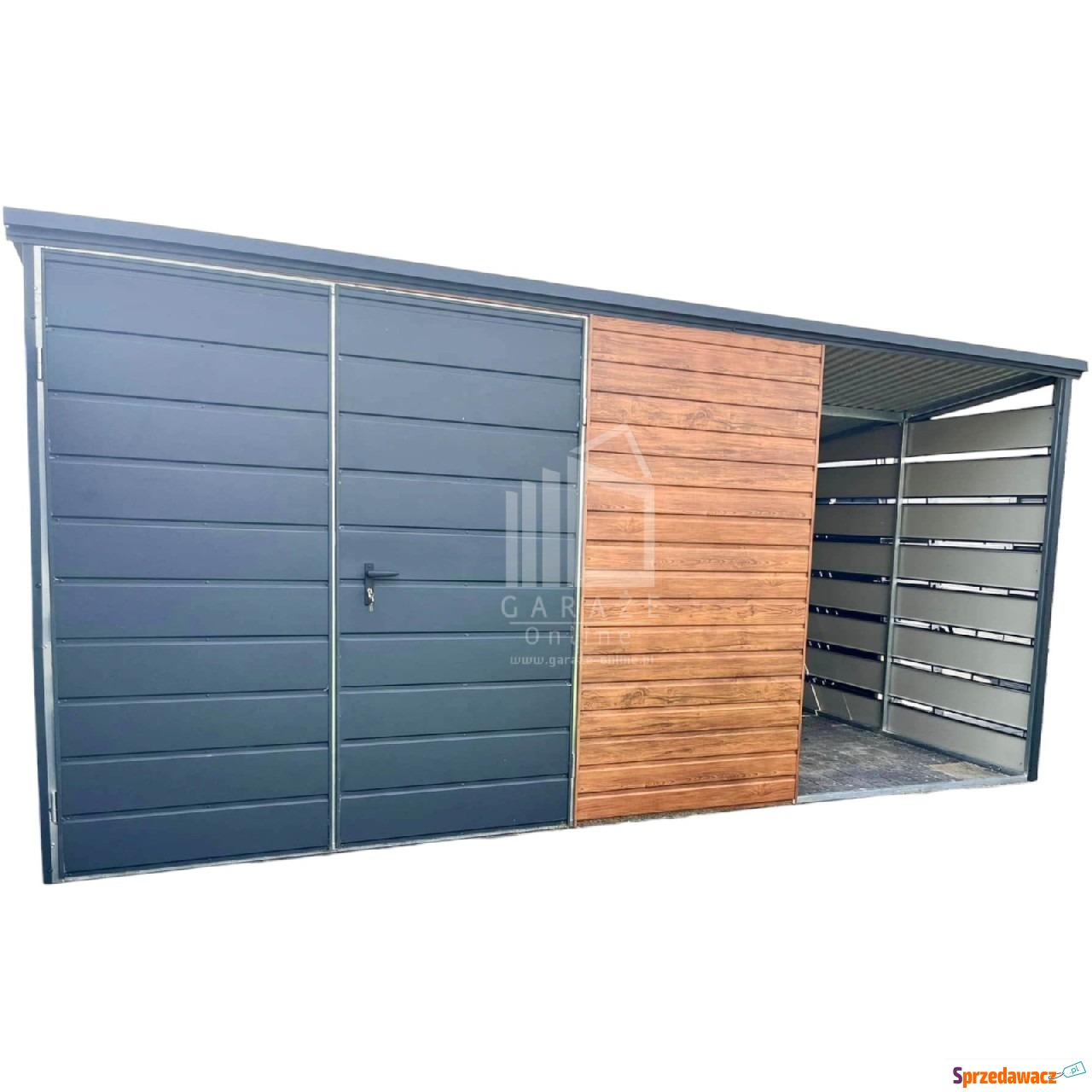 Schowek domek ogrodowy 3x3m + wiata...