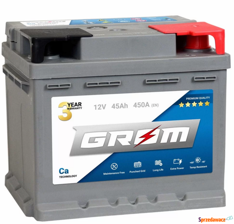 Akumulator GROM Premium 45Ah 450A