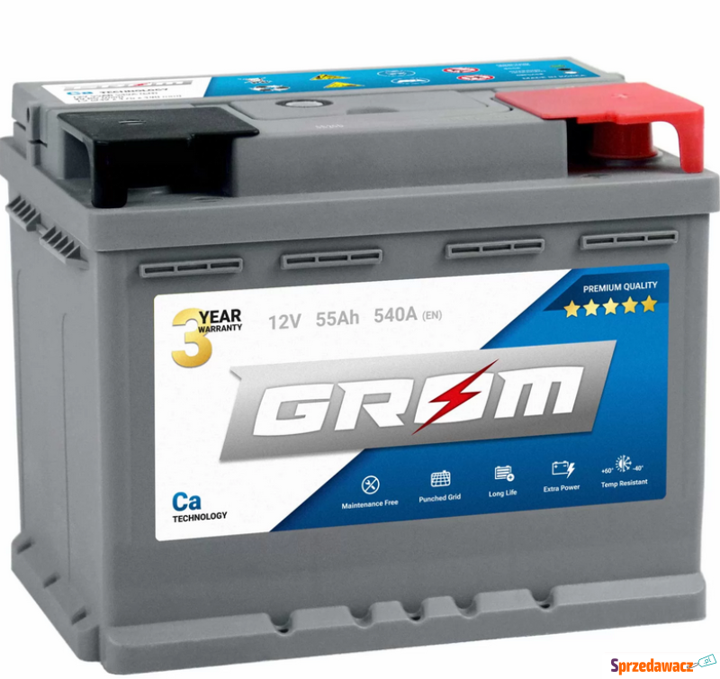 Akumulator GROM Premium 55Ah 540A