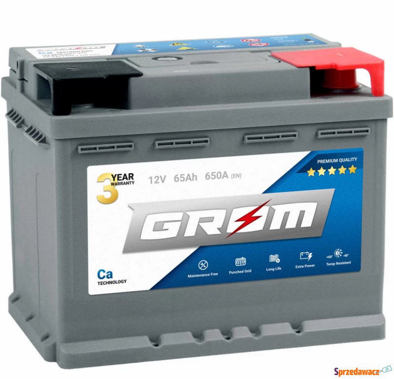 Akumulator GROM Premium 65Ah 650A