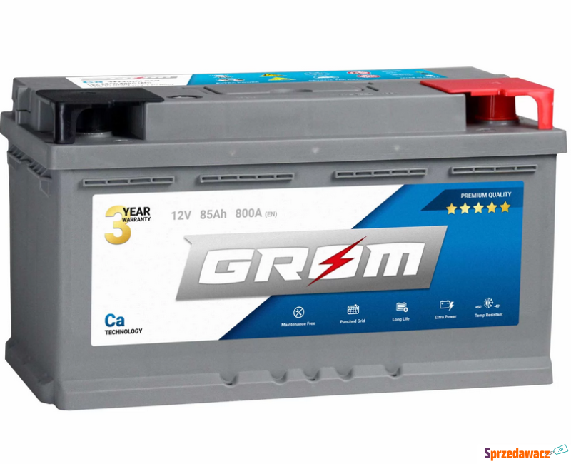 Akumulator GROM Premium 85Ah 800A...