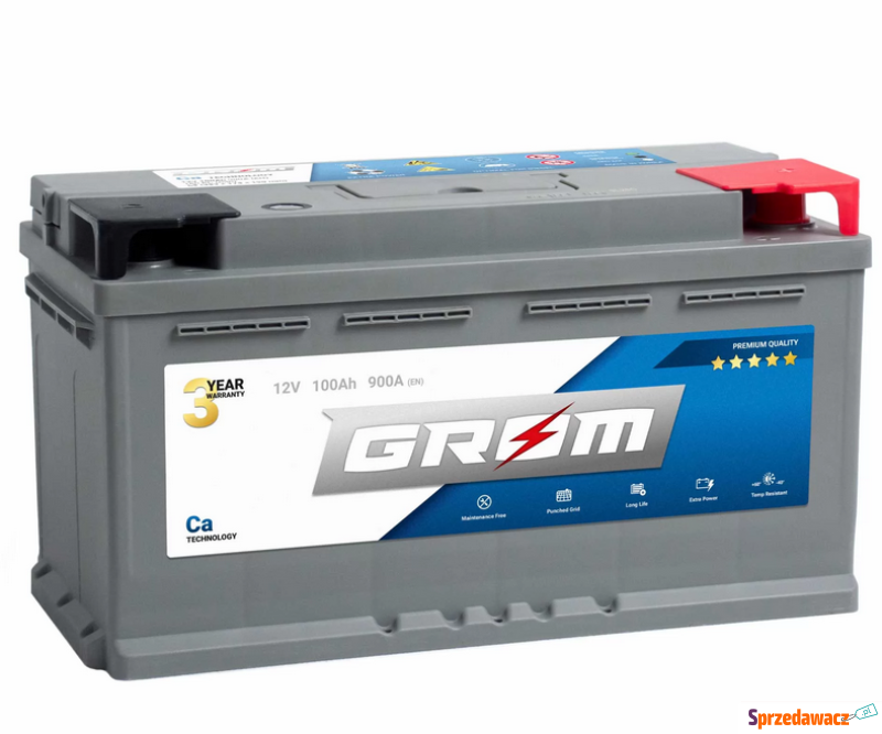 Akumulator GROM Premium 100Ah 900A