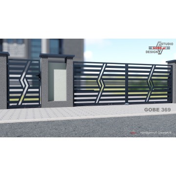 Bramy skrzydłowe, nowoczesne ogrodzenia panelowe - Bramy, furtki - Nieborowice - zdjęcie 1