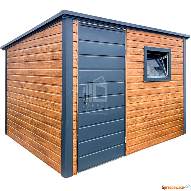 Schowek domek ogrodowy 3x2,5m Drzwi okno dach... - Altany, domki, namioty - Opole