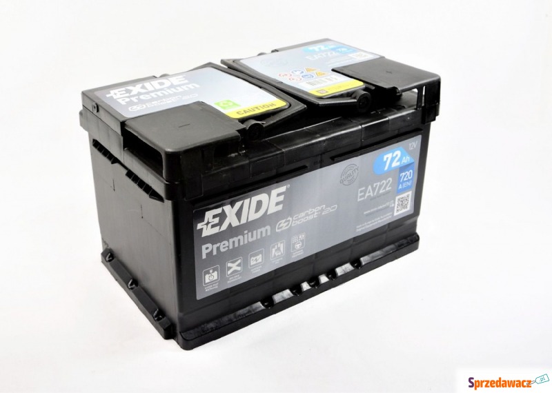 Akumulator 72Ah 720A Exide Premium  Darmowa w... - Akumulatory - Zduńska Wola