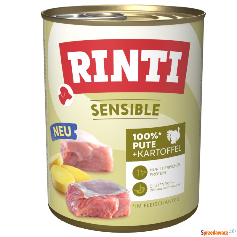 Megapakiet RINTI Sensible, 24 x 800 g - Indyk... - Karmy dla psów - Kędzierzyn-Koźle