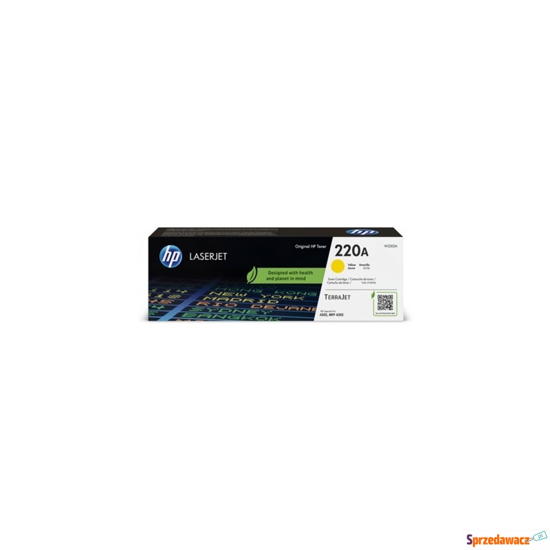 Toner Oryginalny HP 220A (W2202A) (Żółty) - D... - Tusze, tonery - Sopot