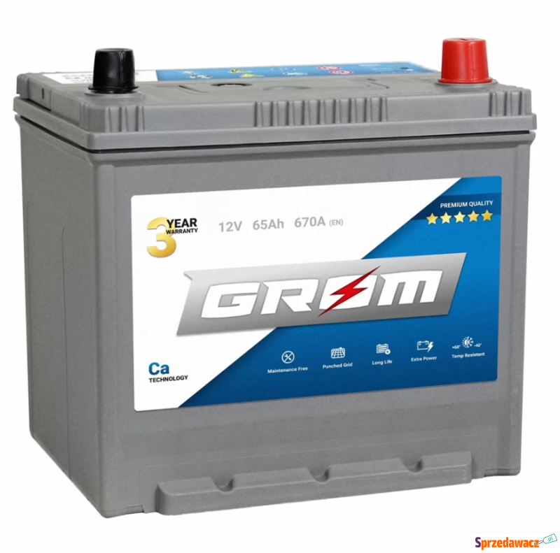 Akumulator 65Ah 670A EN Grom P...