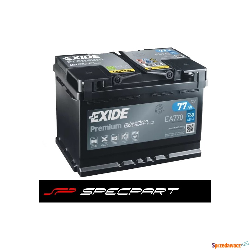 Akumulator 77Ah 760A  Exide Premium...