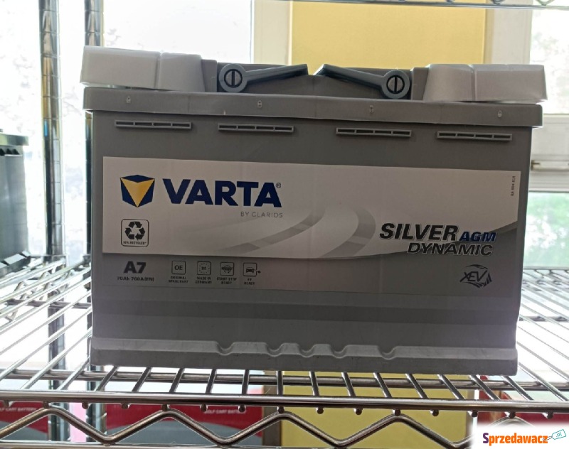 Akumulator 70Ah 760A Varta Agm start&stop A7... - Akumulatory - Augustów