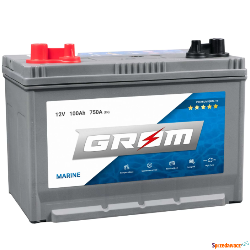 Akumulator GROM marine 100Ah 750A