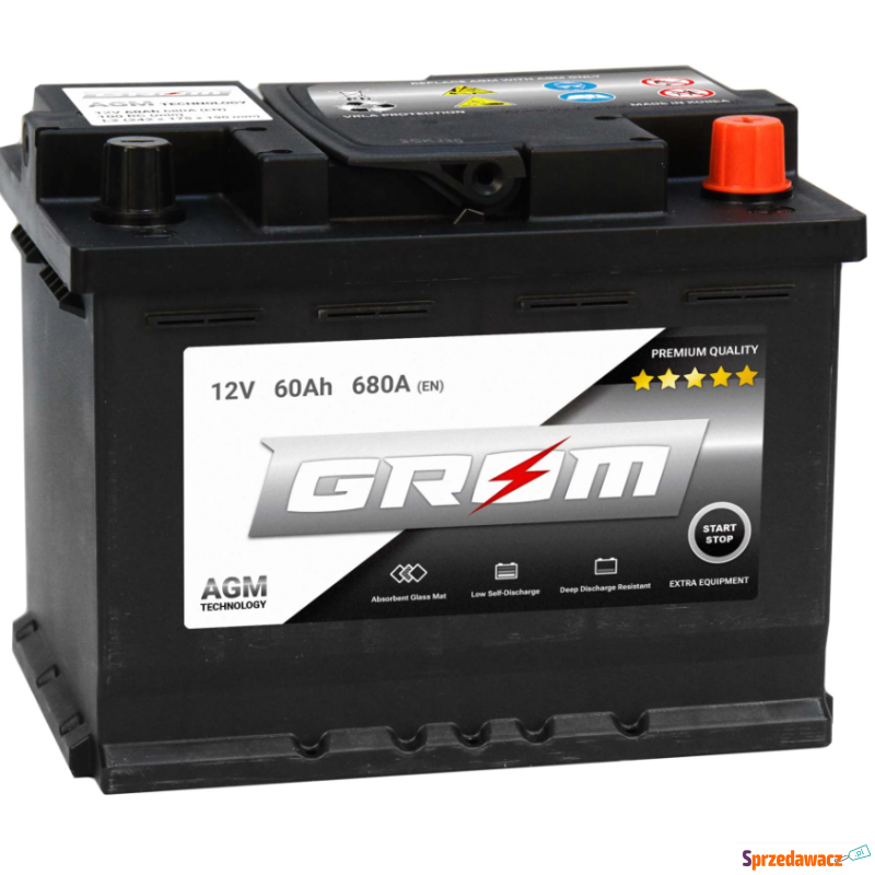 Akumulator 60Ah 680A en Grom S...