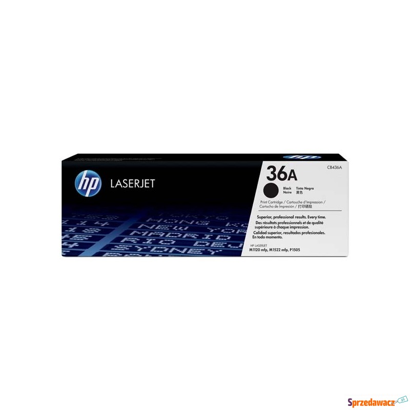 Oryginalny czarny toner HP 36A...
