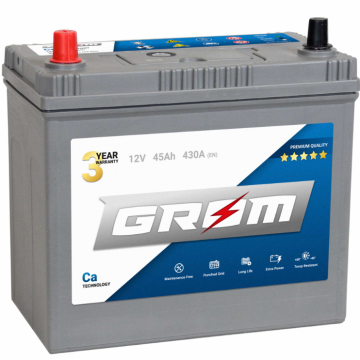 Akumulator GROM Premium 45Ah 430A japan p+ L+ - Akumulatory - Bydgoszcz - zdjęcie 1