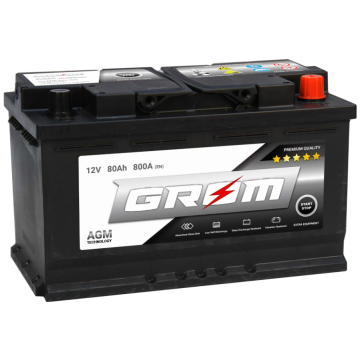 Akumulator 80Ah 800A en Grom Start&Stop AGM - Akumulatory - Bydgoszcz - zdjęcie 1