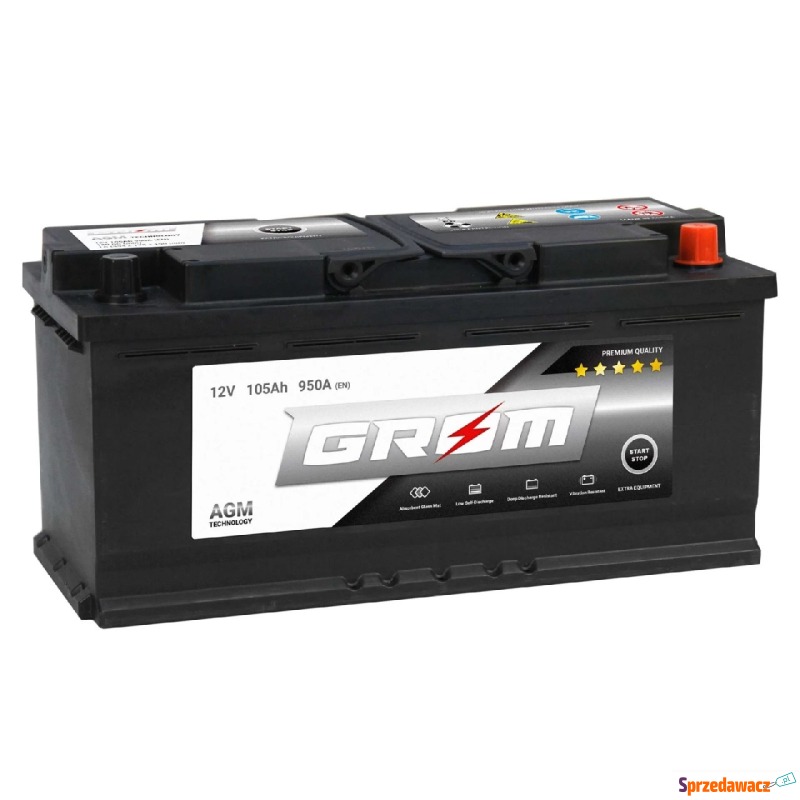 Akumulator 105Ah 950A en Grom Stop&Stop AGM - Akumulatory - Bydgoszcz