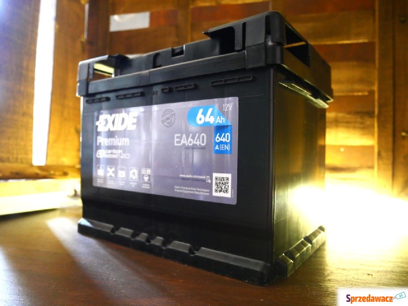 Akumulator Exide Premium 64Ah 640A EN prawy plus - Pozostałe części - Ruda Śląska