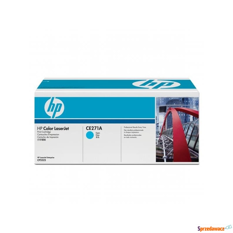 HP oryginalny toner CE271A, cyan, 15000s, 650A,... - Tusze, tonery - Białystok