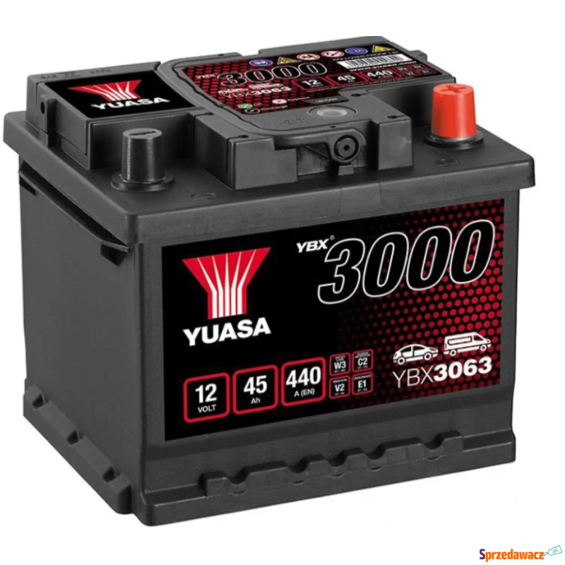 Akumulator YUASA black 45Ah 440A
