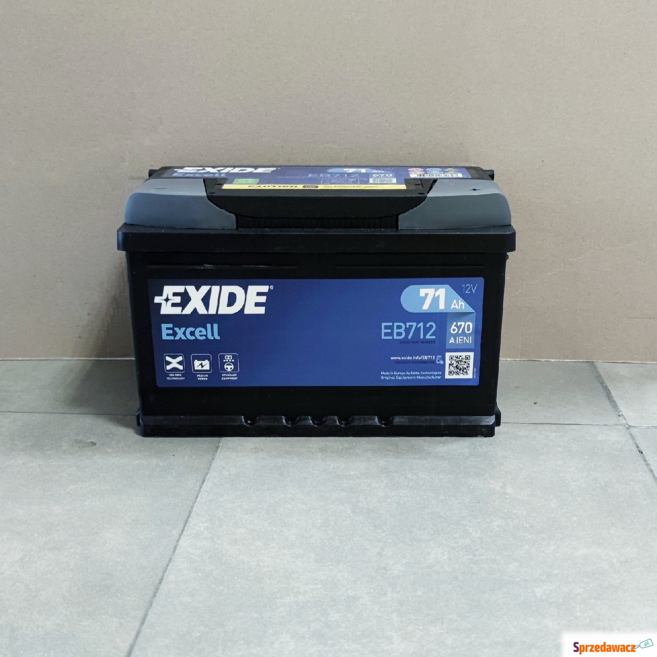 Akumulator 71Ah 670A Exide Excell...