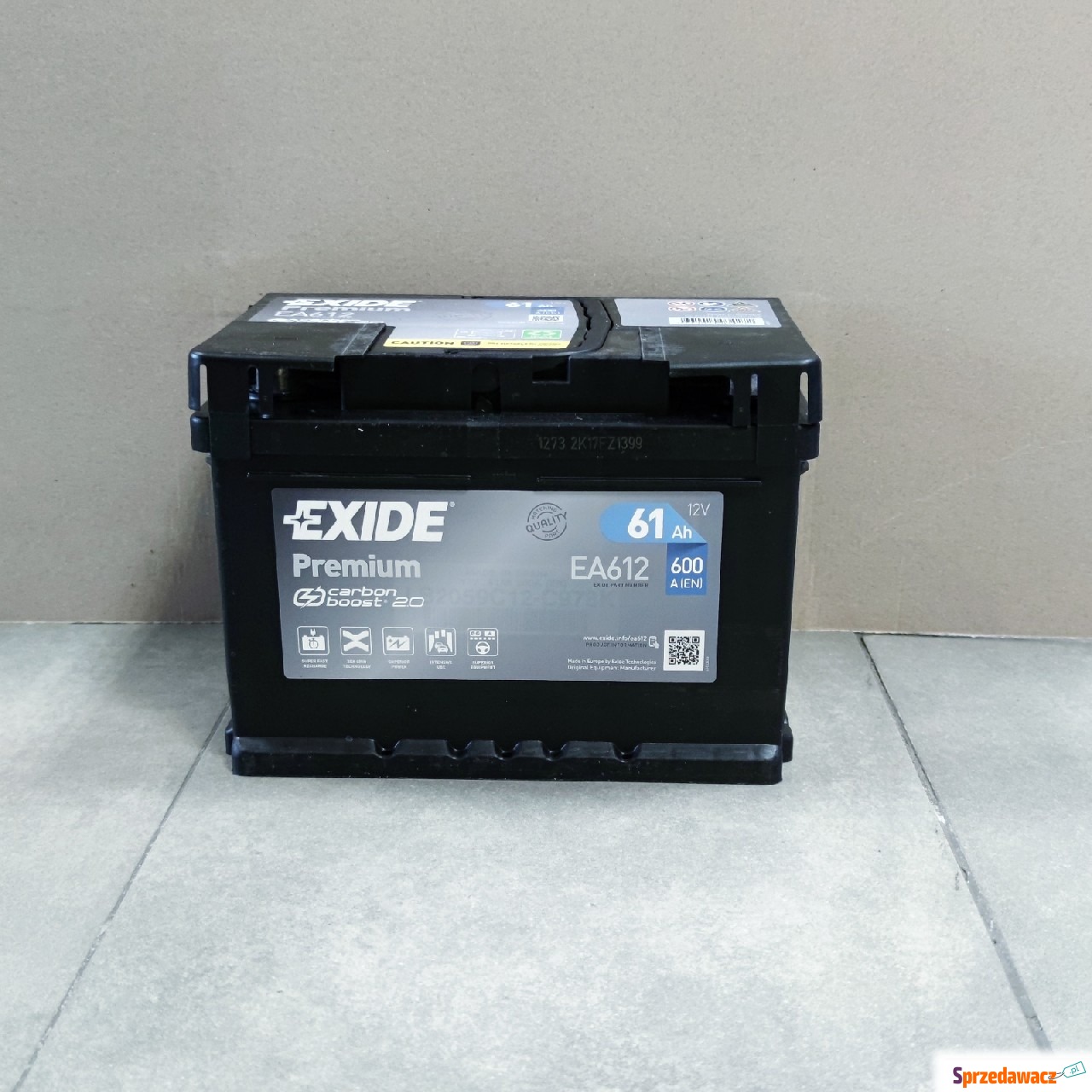 Akumulator 61Ah 600A Exide Premium...