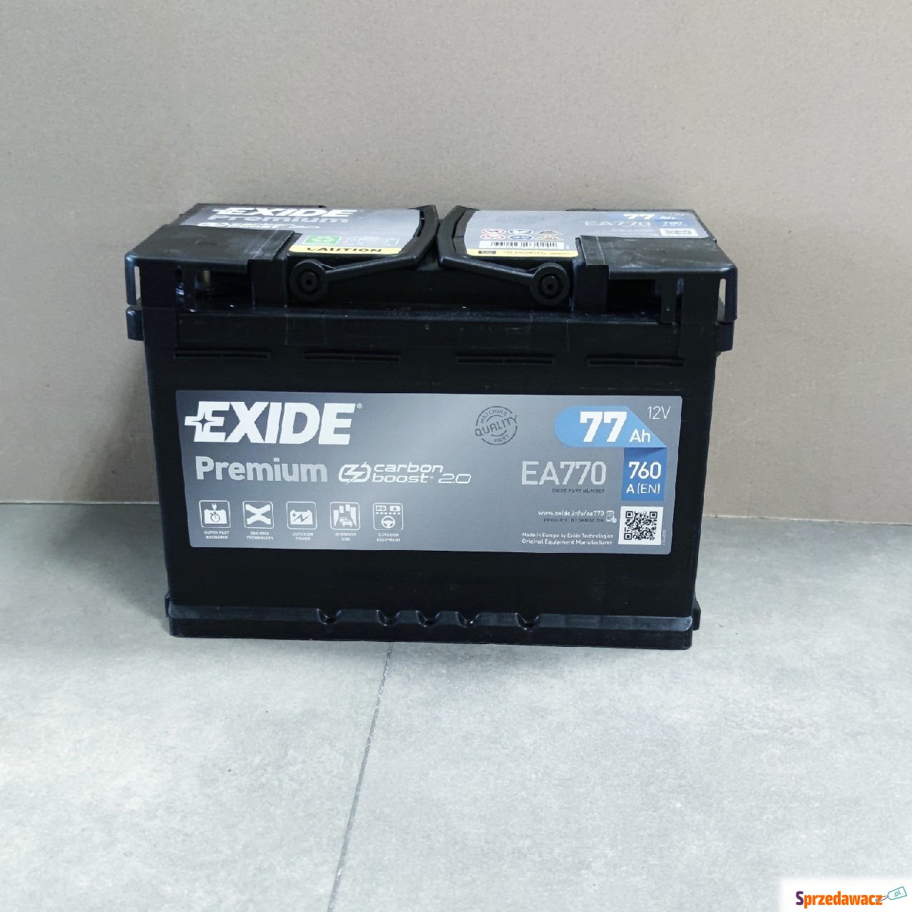Akumulator 77Ah 760A Exide Premium...