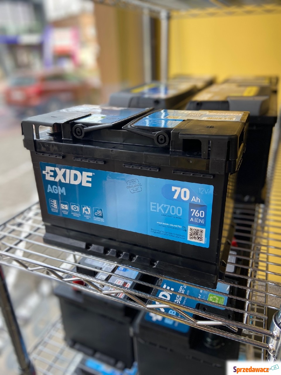 Akumulator 70Ah 760A Exide  EK700...