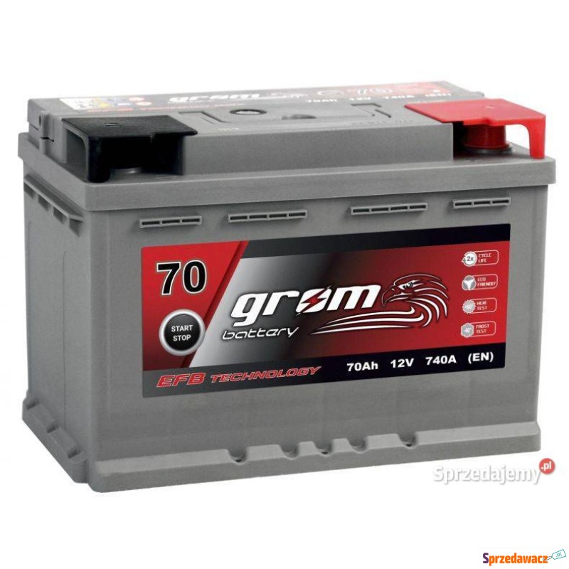 Grom 70Ah 740A EFB start-stop prawy...