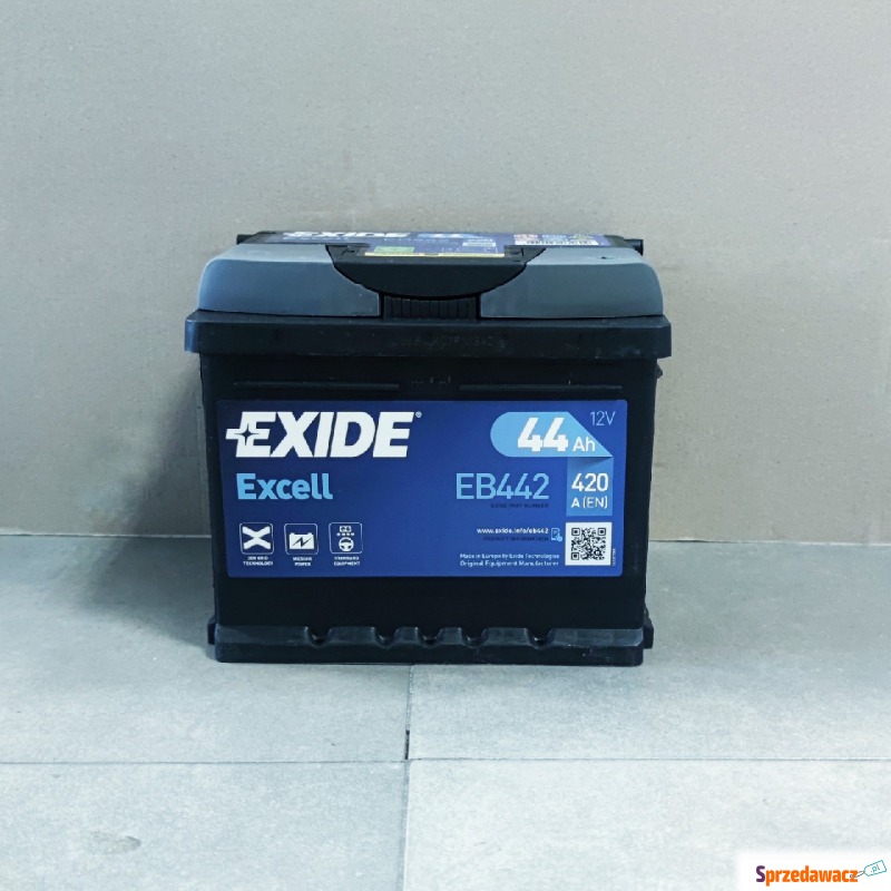 Akumulator 44Ah 420A Exide Excell EB442 prawy... - Akumulatory - Poznań