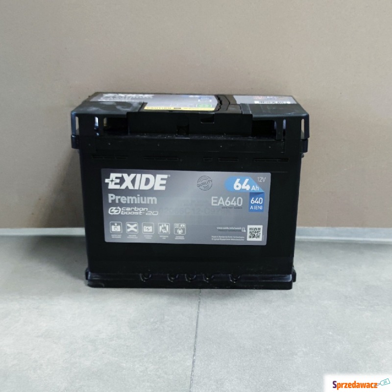 Akumulator 64Ah 640A Exide Premium EA640 prawy... - Akumulatory - Poznań