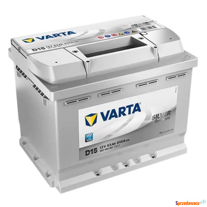 Akumulator 63Ah 610A EN Varta Silver Dynamic D15 - Akumulatory - Bydgoszcz