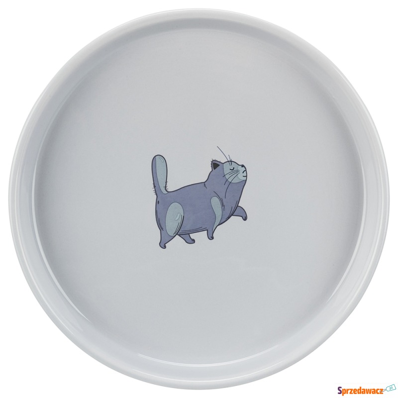 Trixie miska ceramiczna, płaska i szeroka - 600... - Miski dla kotów - Głogów