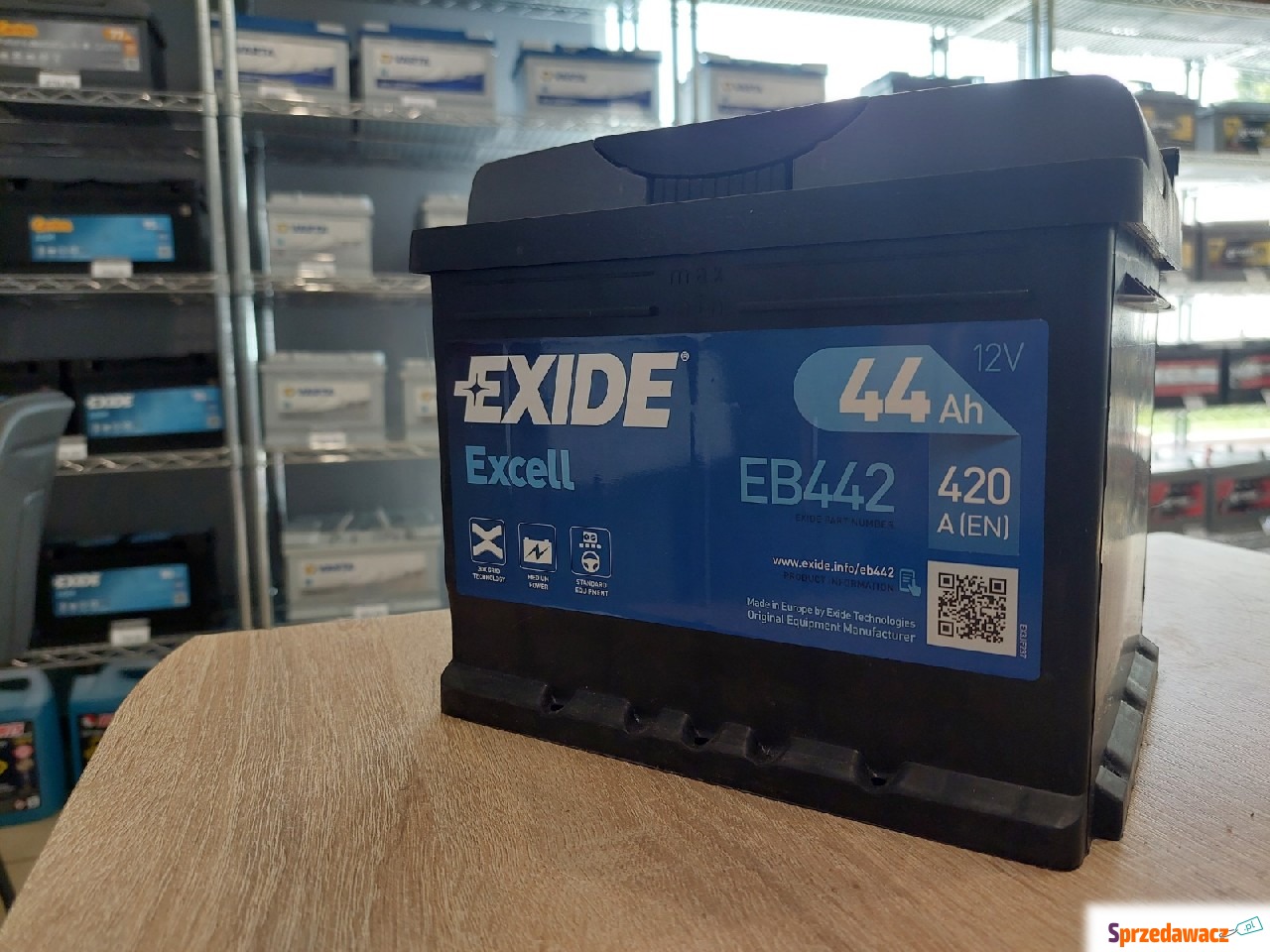 Akumulator 44Ah 420A Exide Excell