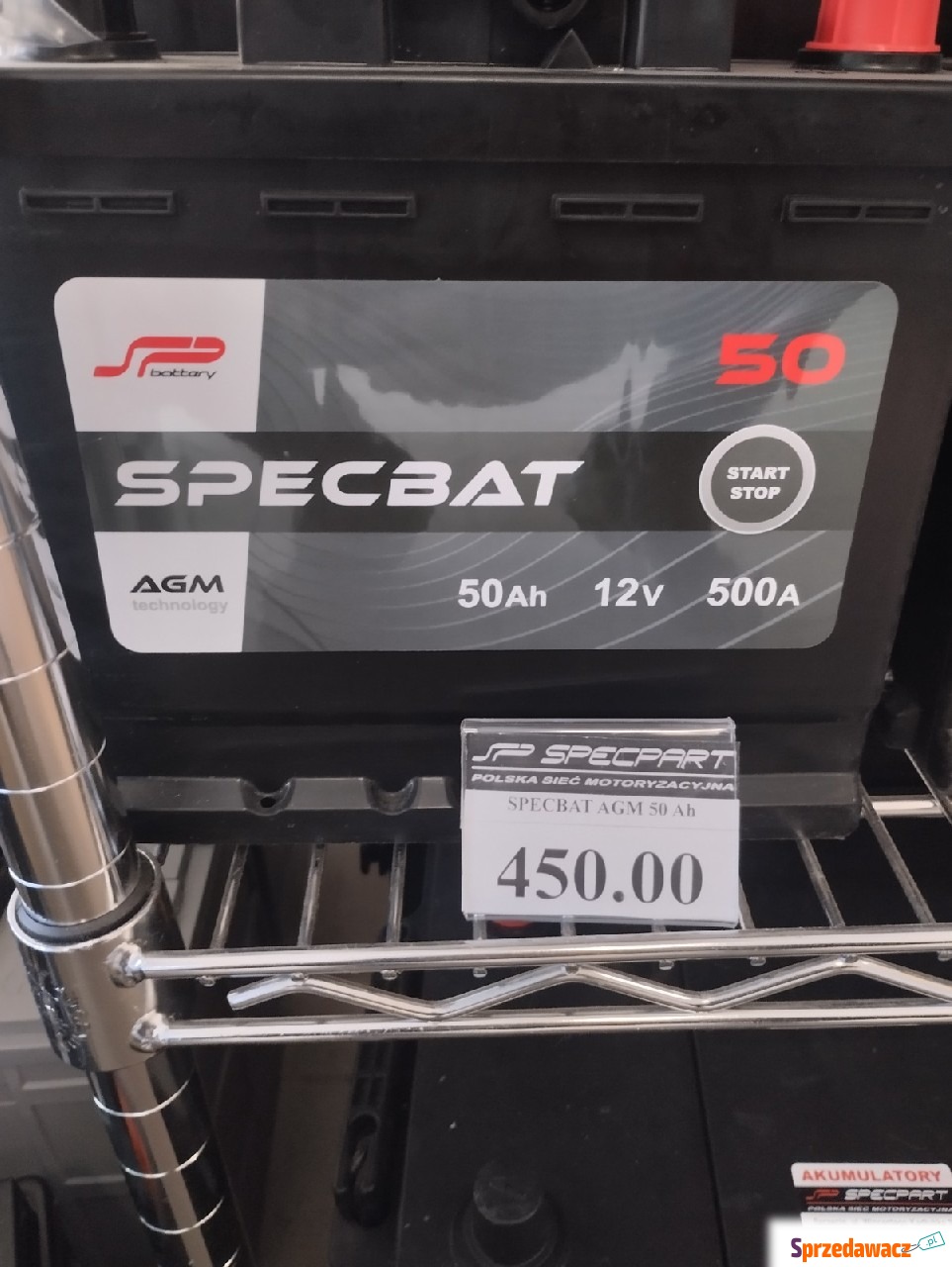 Akumulator  50Ah 500A P+  Specbat...