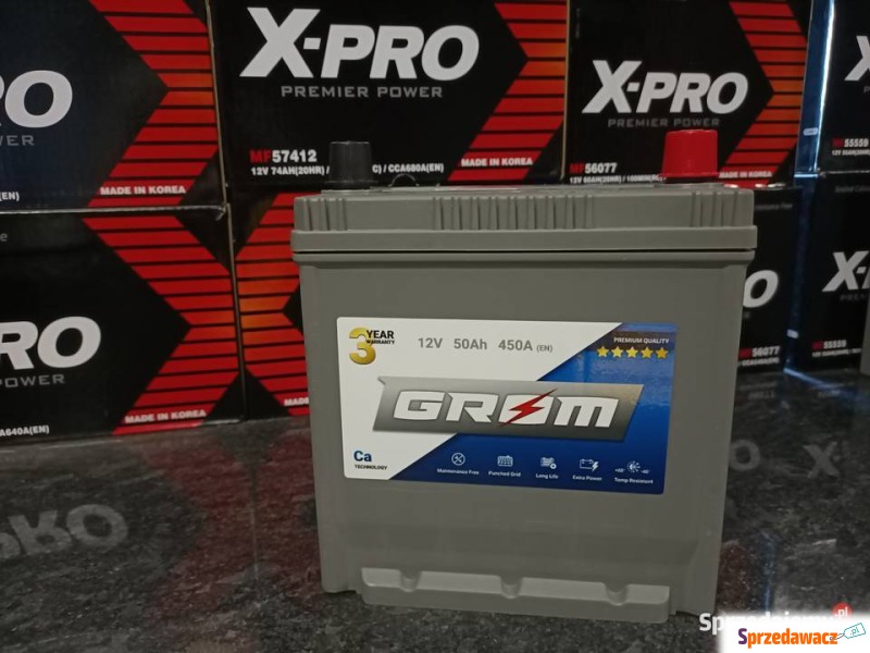 Grom Premium 50Ah 450A Japan
