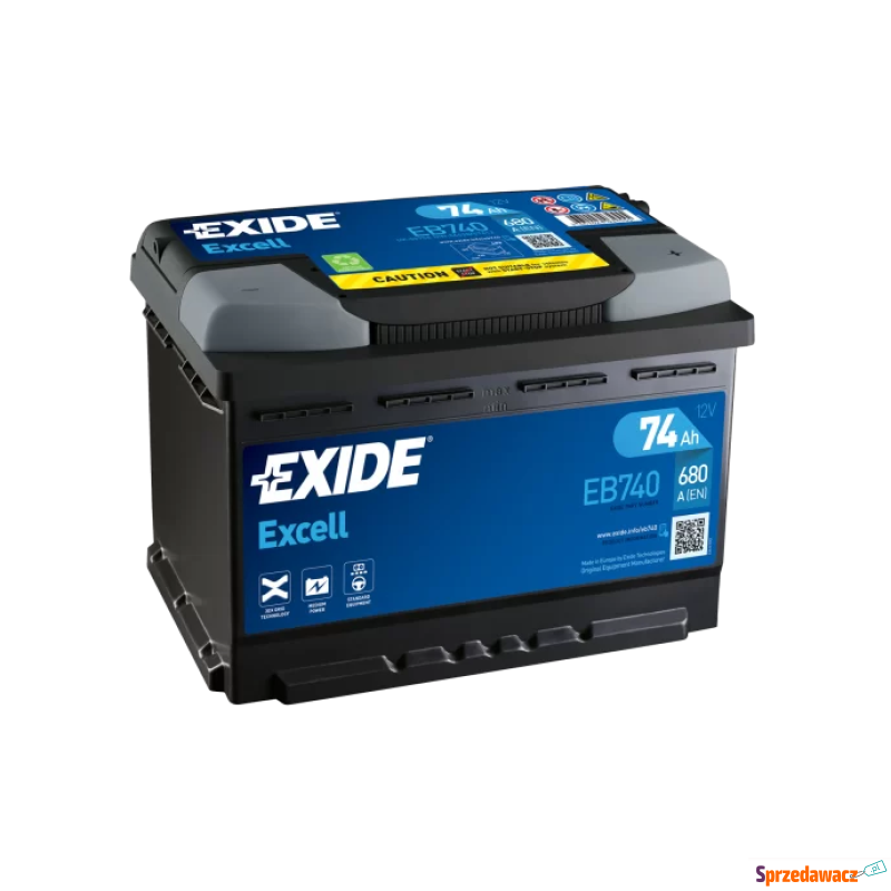 Akumulator 74Ah 680A Exide Excell