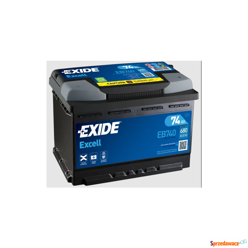 Akumulator 74Ah 680A Exide Excell