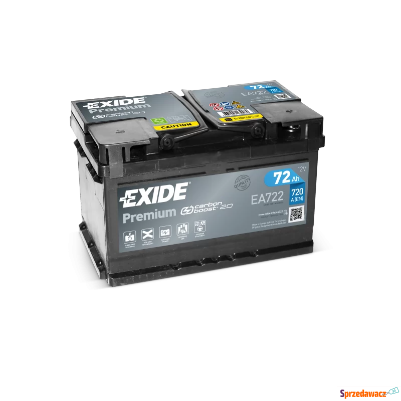 Akumulator 72Ah 720A Exide Premium