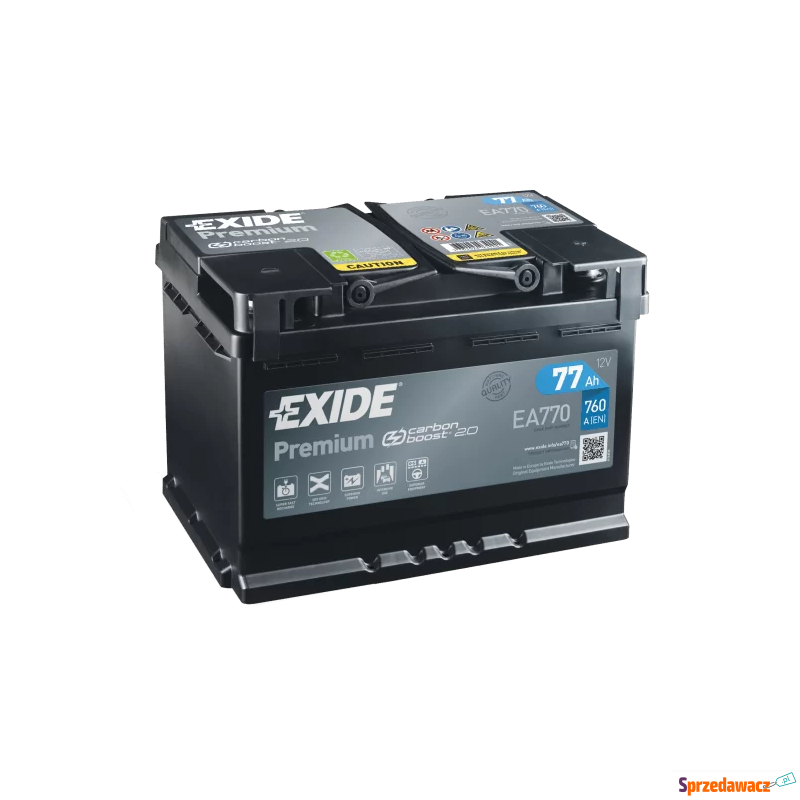 Akumulator 77Ah 760A Exide Premium