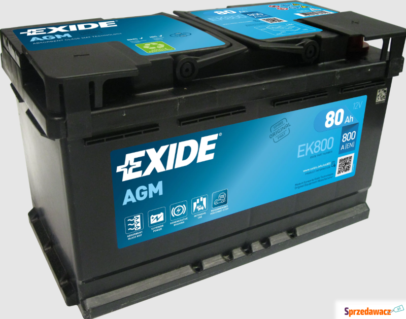 Akumulator 80Ah 800A Exide Agm...