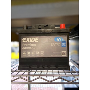 Akumulator 47Ah 450A EA472 Exide Premium - Akumulatory - Augustów - zdjęcie 1