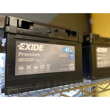 Akumulator 61Ah 600A EA612 Exide Premium - Akumulatory - Augustów - zdjęcie 1