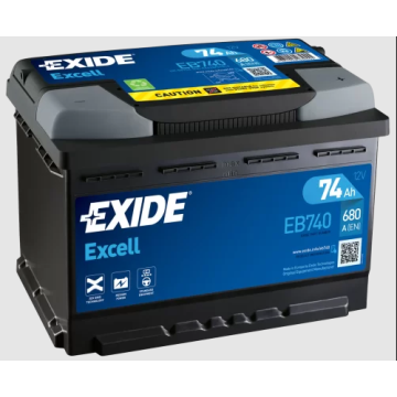 Akumulator 74Ah 680A Exide Excell - Akumulatory - Kalisz - zdjęcie 1